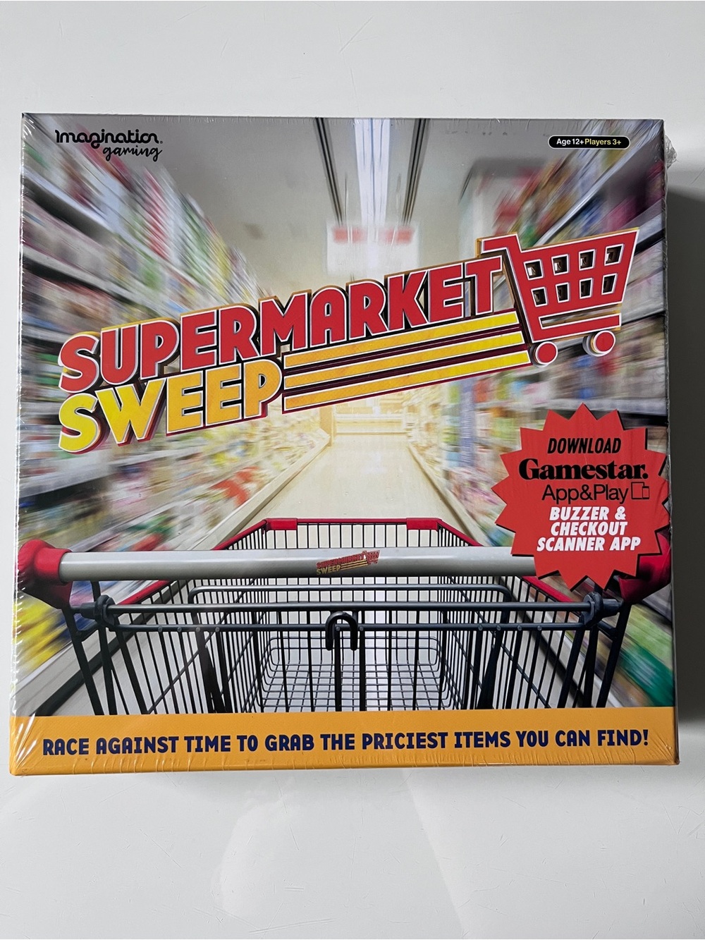 Supermarket Sweep Board Game - Red, Yellow